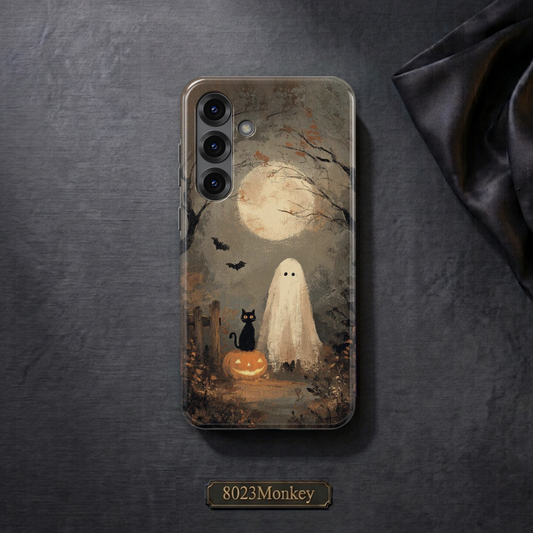 Vintage Halloween Ghost MgaSafe Tough Cover for iPhone and Samsung