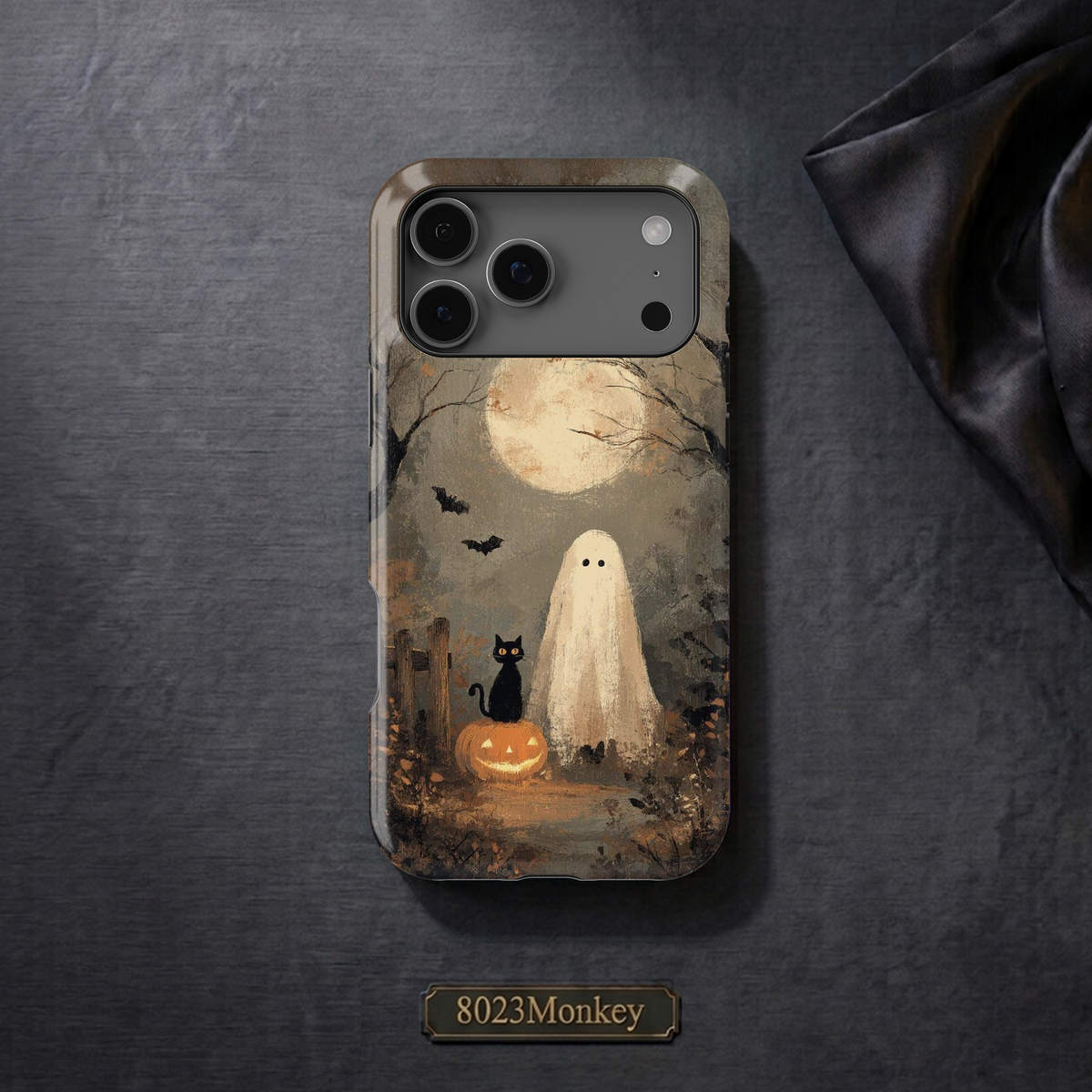 Vintage Halloween Ghost MgaSafe Tough Cover for iPhone and Samsung