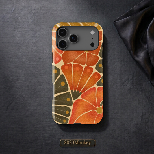 Retro Boho Floral MgaSafe Tough Cover for iPhone and Samsung