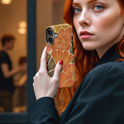 Retro Boho Floral MgaSafe Tough Cover for iPhone and Samsung