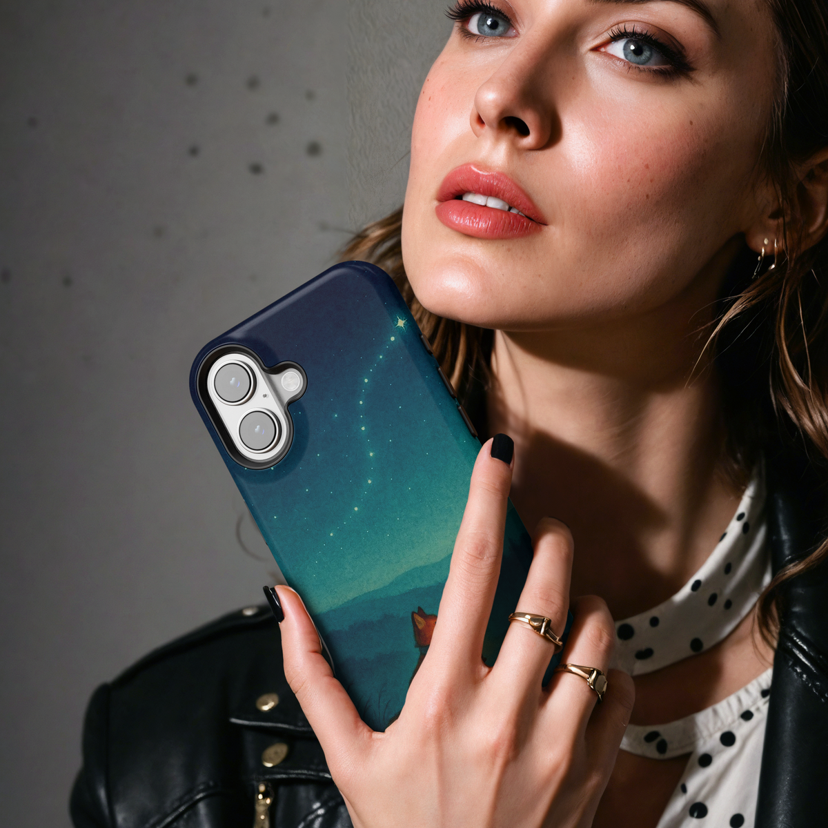 Magical Night Fox MgaSafe Tough Cover for iPhone and Samsung