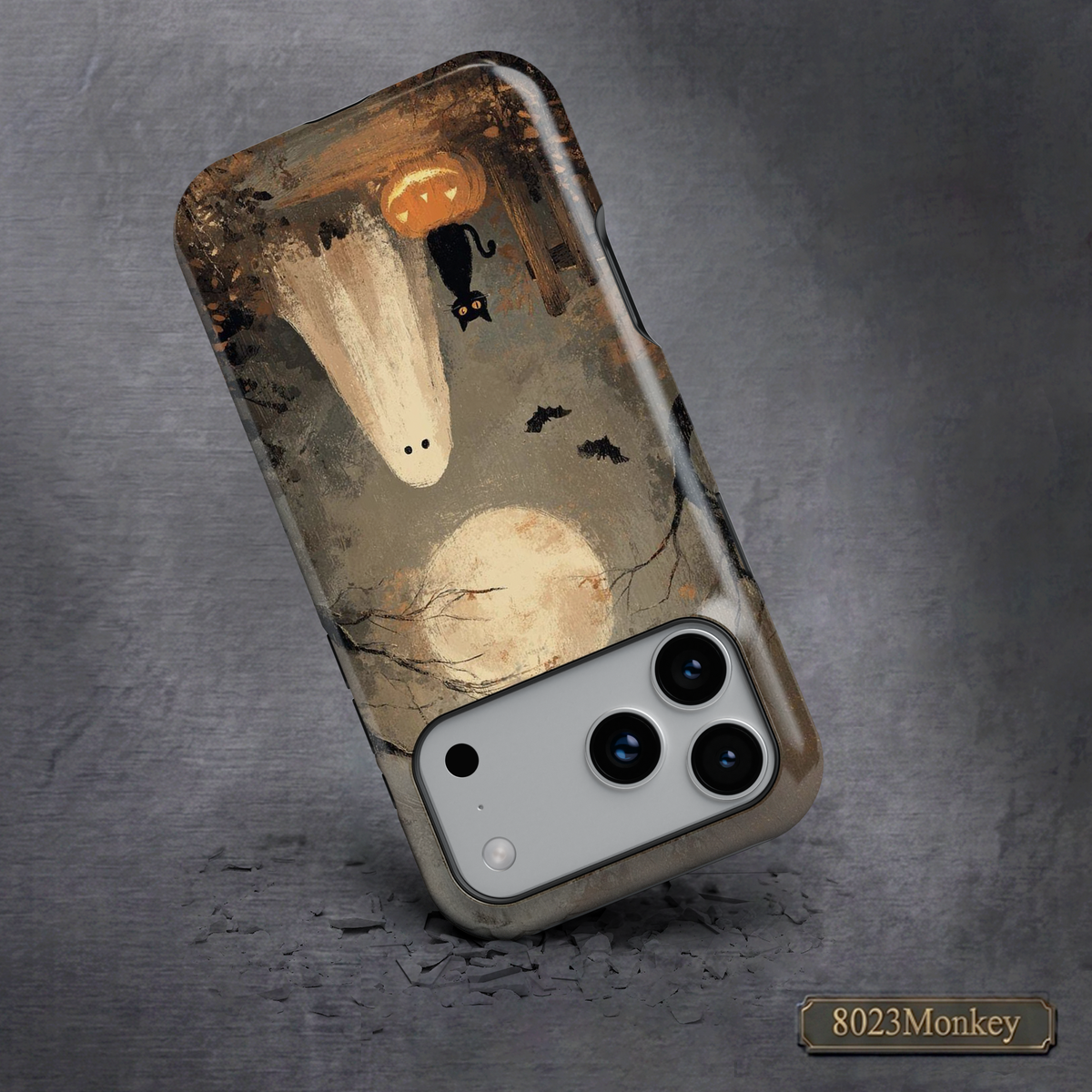 Vintage Halloween Ghost MgaSafe Tough Cover for iPhone and Samsung